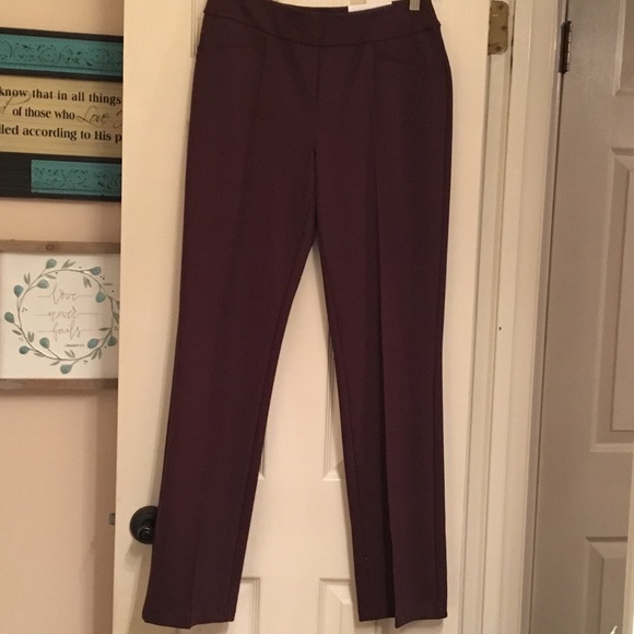 straight leg ponte pants